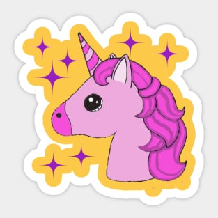 Cute unicorn pony Sticker